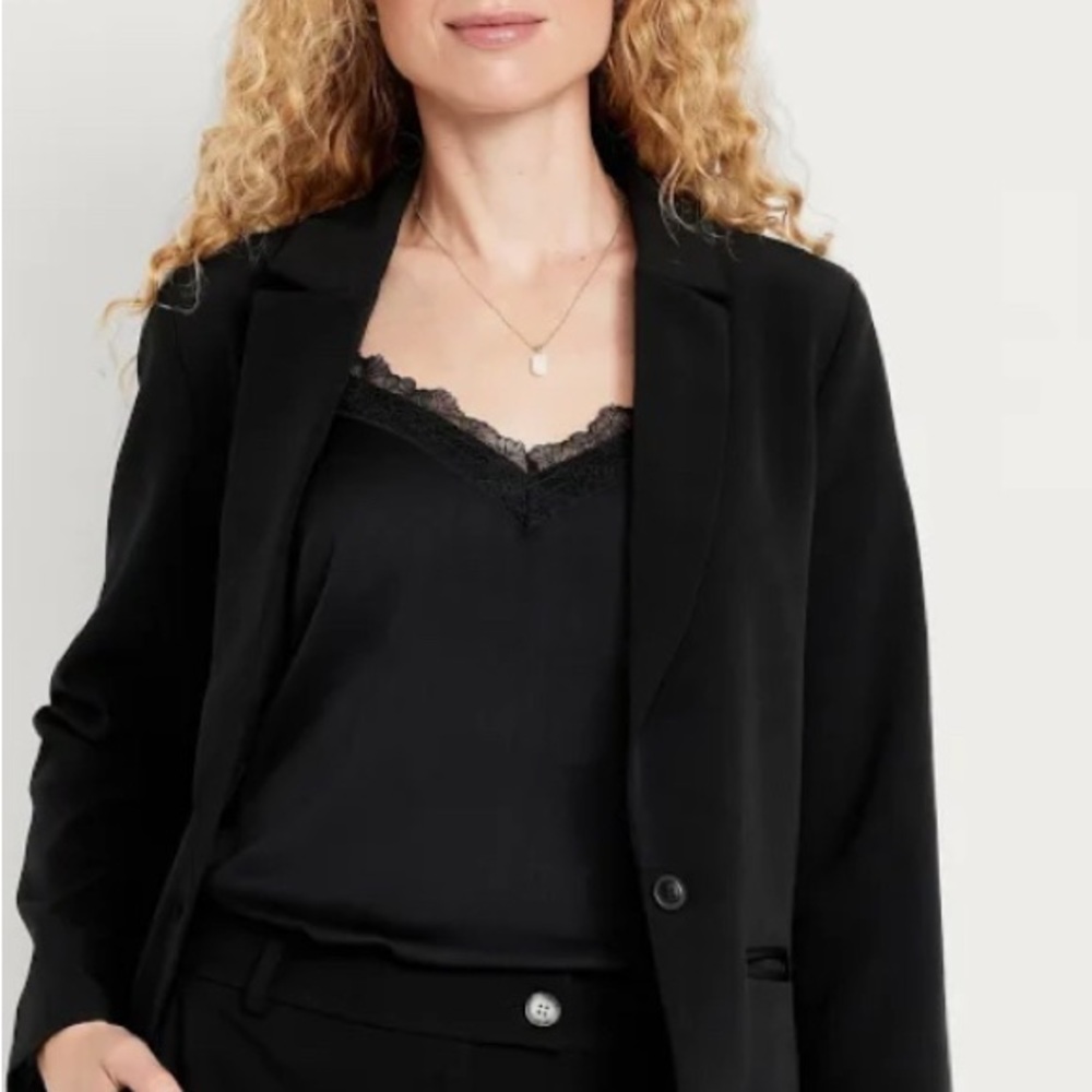 Old Navy Black Blazer Classic Suit Jacket